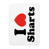 Magnet Flexible I Heart Sharts (Vertical)