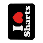 Magnet Flexible I Heart Sharts (Vertical)