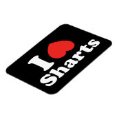 Magnet Flexible I Heart Sharts (Côté Gauche)