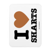 Magnet Flexible I Heart Sharts Funny Icon Graphisme (Vertical)