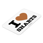 Magnet Flexible I Heart Sharts Funny Icon Graphisme (Côté Gauche)