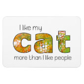 Magnet Flexible I Like My Cat Funny (Horizontal)
