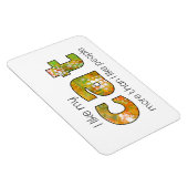 Magnet Flexible I Like My Cat Funny (Côté Droit)