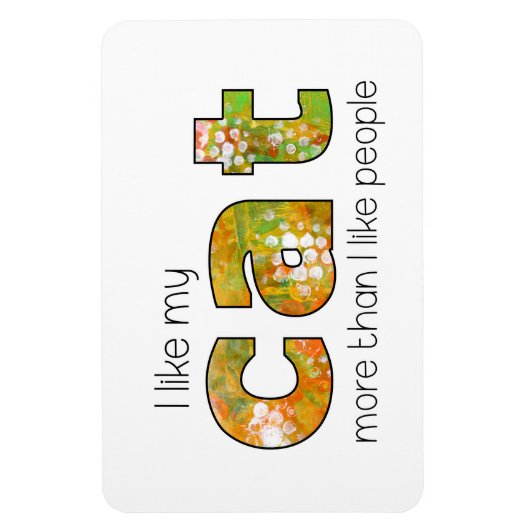 Magnet Flexible I Like My Cat Funny (Vertical)