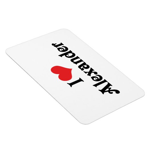Magnet Flexible I Love Alexander (Côté Droit)