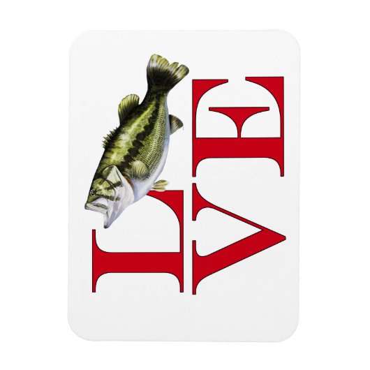 Magnet Flexible I Love Bass (Vertical)