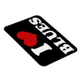 Magnet Flexible I Love Blues (Côté Droit)
