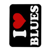 Magnet Flexible I Love Blues (Vertical)