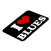 Magnet Flexible I Love Blues (Côté Gauche)