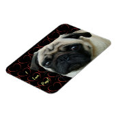 Magnet Flexible I Love Carlins avec Coeurs Aimant Flexible (Côté Gauche)