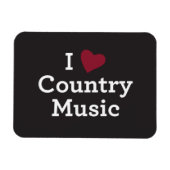 Magnet Flexible I Love Country Music (Horizontal)