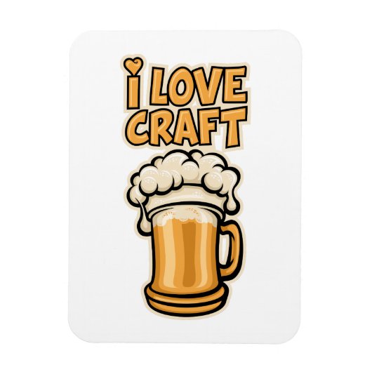 Magnet Flexible I Love Craft Beer (Vertical)