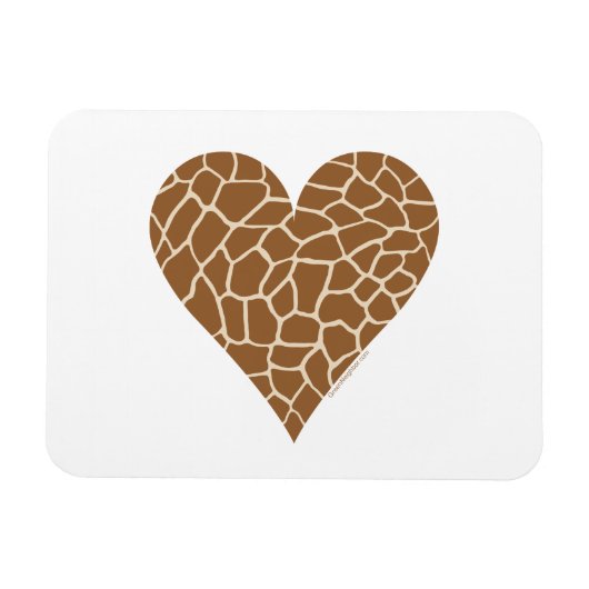 Magnet Flexible I Love Giraffes (Horizontal)