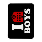 Magnet Flexible I Love Hotel Boys (Vertical)