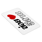 Magnet Flexible I Love Isaan ♦ Écrit en thaï Isan Dialecte ♦ (Côté Droit)