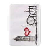 Magnet Flexible I love London (Vertical)