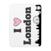 Magnet Flexible I Love London Skyline (Vertical)