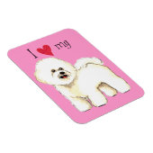 Magnet Flexible I Love my Bichon Frise (Côté Droit)