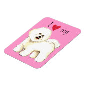 Magnet Flexible I Love my Bichon Frise (Côté Gauche)