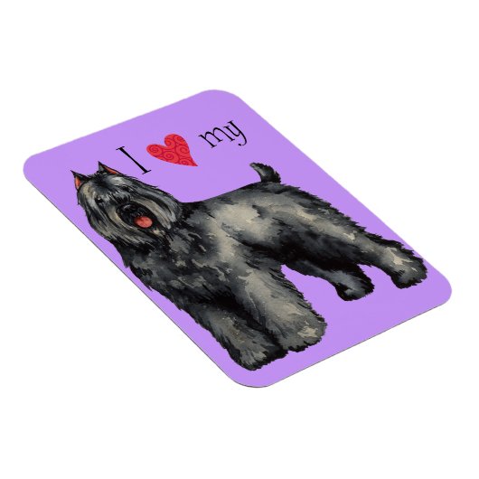 Magnet Flexible I Love my bouvier (Côté Droit)