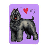 Magnet Flexible I Love my bouvier (Vertical)