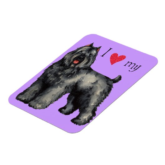 Magnet Flexible I Love my bouvier (Côté Gauche)