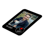 Magnet Flexible I Love My Bro, Custom Photo - Personnalisé (Côté Gauche)