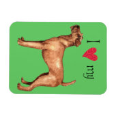 Magnet Flexible I Love my Irish Terrier (Horizontal)