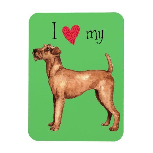 Magnet Flexible I Love my Irish Terrier (Vertical)