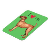 Magnet Flexible I Love my Irish Terrier (Côté Gauche)
