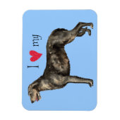 Magnet Flexible I Love my Irish Wolfhound (Vertical)