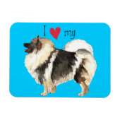 Magnet Flexible I Love my Keeshond (Horizontal)