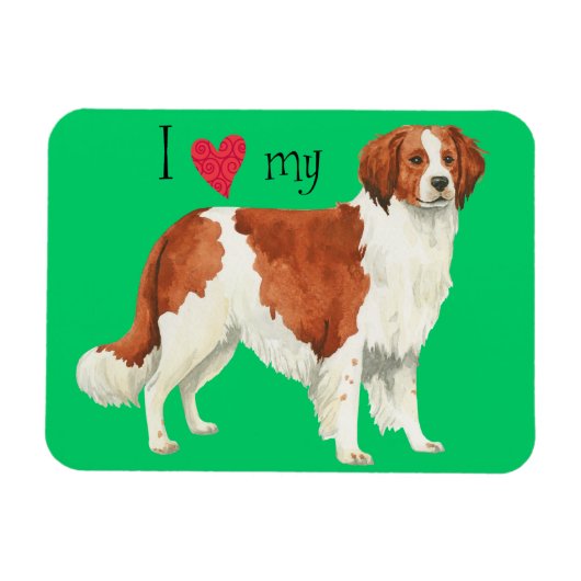 Magnet Flexible I love my kooikerhondje (Horizontal)