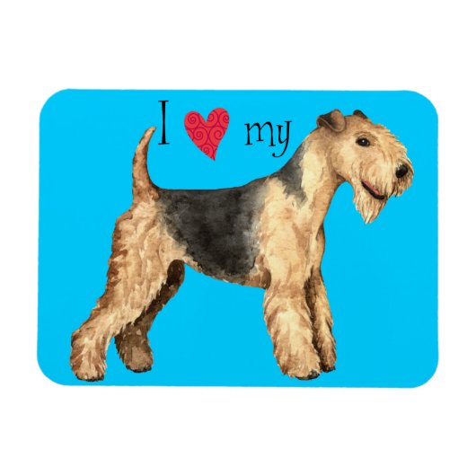 Magnet Flexible I Love my Lakeland Terrier (Horizontal)