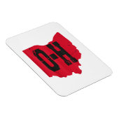 Magnet Flexible I Love My Ohio Home Script Ohio Buckeye State (Côté Droit)