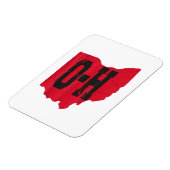 Magnet Flexible I Love My Ohio Home Script Ohio Buckeye State (Côté Gauche)