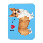 Magnet Flexible I Love my Pembroke Welsh Corgi (Vertical)