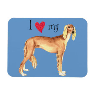 Magnet Flexible I Love my Saluki