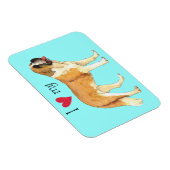 Magnet Flexible I Love my St. Bernard (Côté Droit)