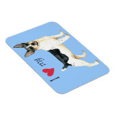 Magnet Flexible I Love my Teddy Roosevelt Terrier (Côté Droit)