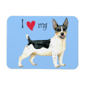Magnet Flexible I Love my Teddy Roosevelt Terrier (Horizontal)