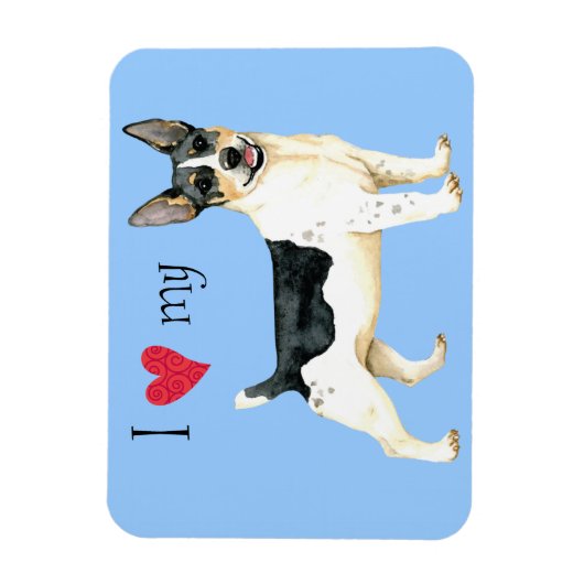 Magnet Flexible I Love my Teddy Roosevelt Terrier (Vertical)