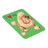 Magnet Flexible I Love my Toy Poodle (Côté Droit)