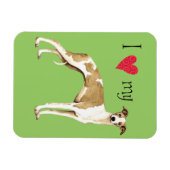 Magnet Flexible I love my whippet (Horizontal)