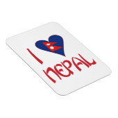 Magnet Flexible I Love Nepal (Côté Droit)