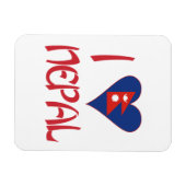 Magnet Flexible I Love Nepal (Horizontal)