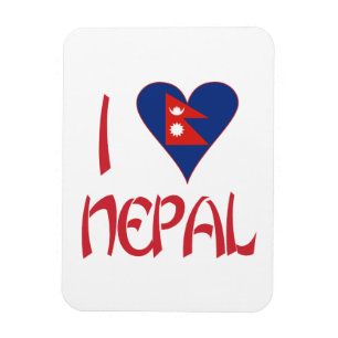 Magnet Flexible I Love Nepal