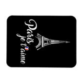 Magnet Flexible I Love Paris Je t'aime (Horizontal)