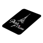 Magnet Flexible I Love Paris Je t'aime (Côté Gauche)