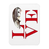 Magnet Flexible I Love Sturgeon (Vertical)